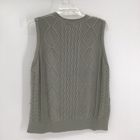 Neutral Ground Women’s Woven Side Slit Vest Top Casual Moss Green Size Small - Picture 2 of 5